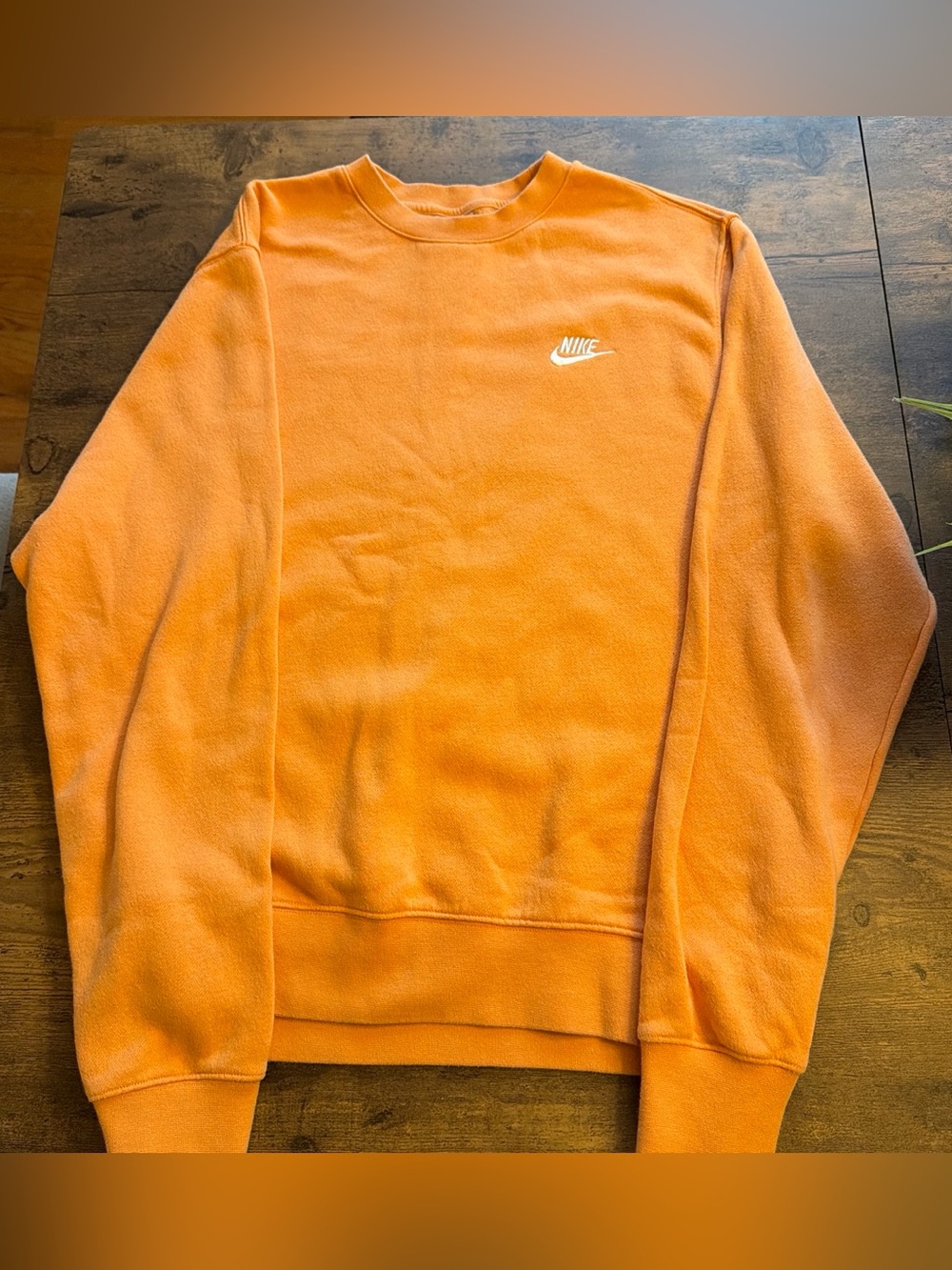Nike Peach color  Crewneck Sweatshirt with White Swoosh